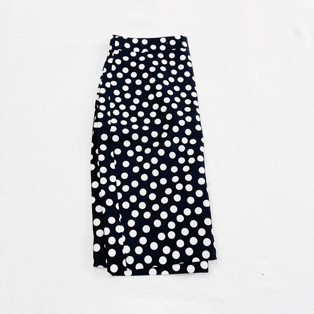 J. Crew Polka Dot Pencil Skirt 100% Cotton MINT SZ0